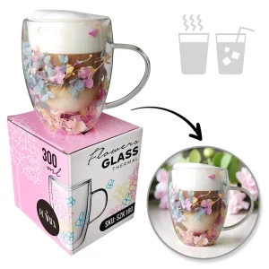 Thermoglas met gipskruid gekleurd